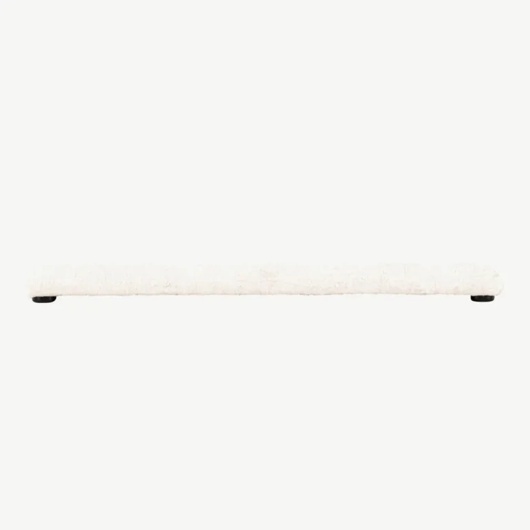 Beežist bukleekangast ottoman Davie (100 × 100 cm) - 61231-102