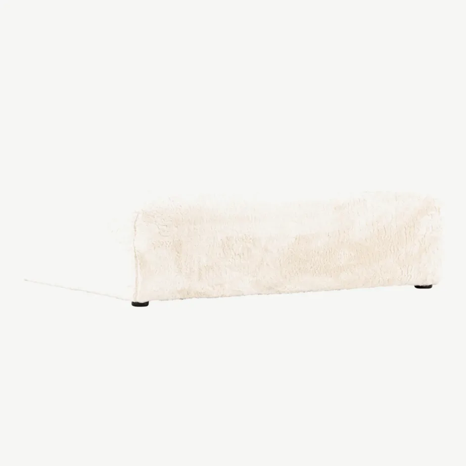Beežist bukleekangast ottoman Davie (100 × 100 cm), 61231-102