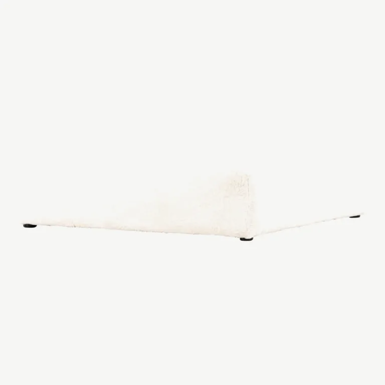 Beežist bukleekangast ottoman Davie (100 × 100 cm) - 61231-102