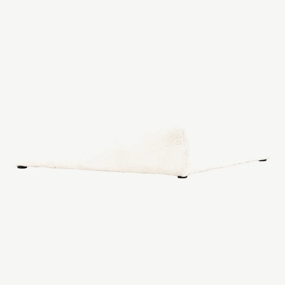 Beežist bukleekangast ottoman Davie (100 × 100 cm), 61231-102 – 5