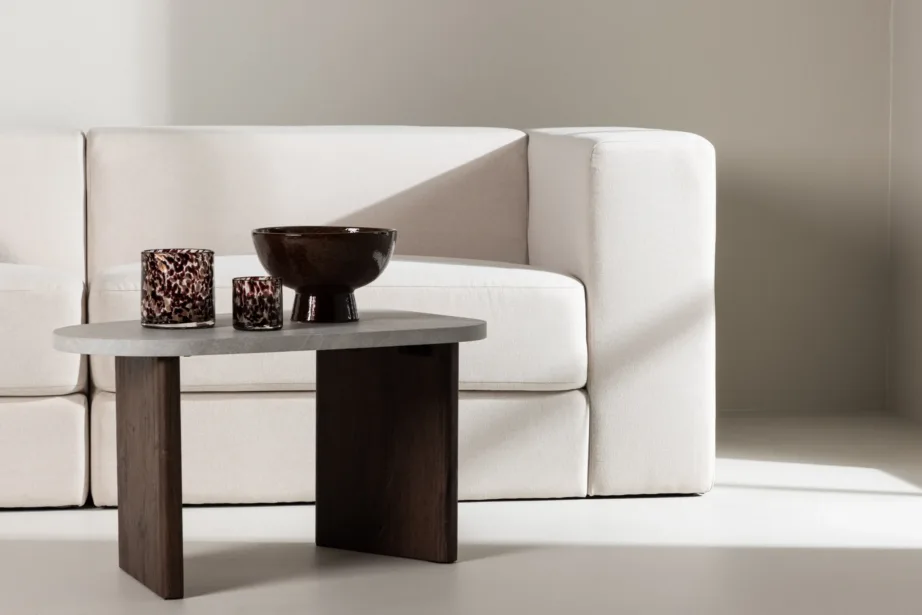 Lumi kolmekohaline diivan, valgest polüesterkangast, modernse põhjamaise disainiga, 61232-101 – 9