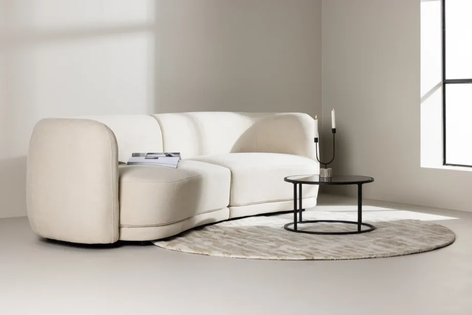 Beež 3-kohaline diivan Cielo polüestrist, mustade terasjalgadega, 61233-102 – 9