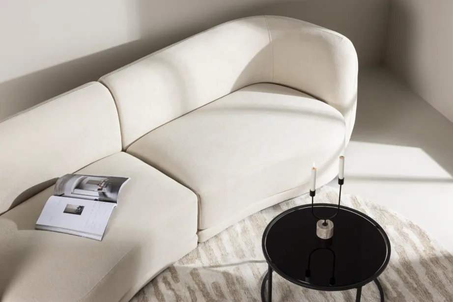 Beež 3-kohaline diivan Cielo polüestrist, mustade terasjalgadega, 61233-102 – 12