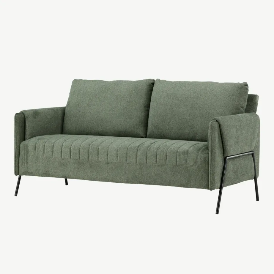 Indigo kollektsiooni roheline 2-kohaline diivan mustade metalljalgadega, 61234-100 – 5