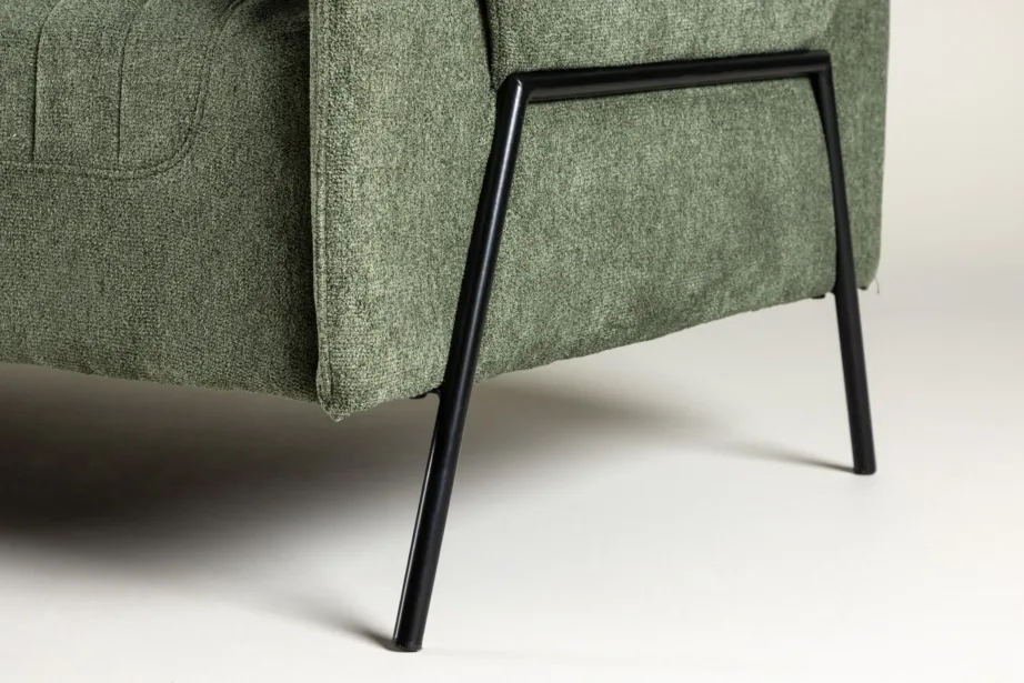 Indigo kollektsiooni roheline 2-kohaline diivan mustade metalljalgadega, 61234-100 – 10