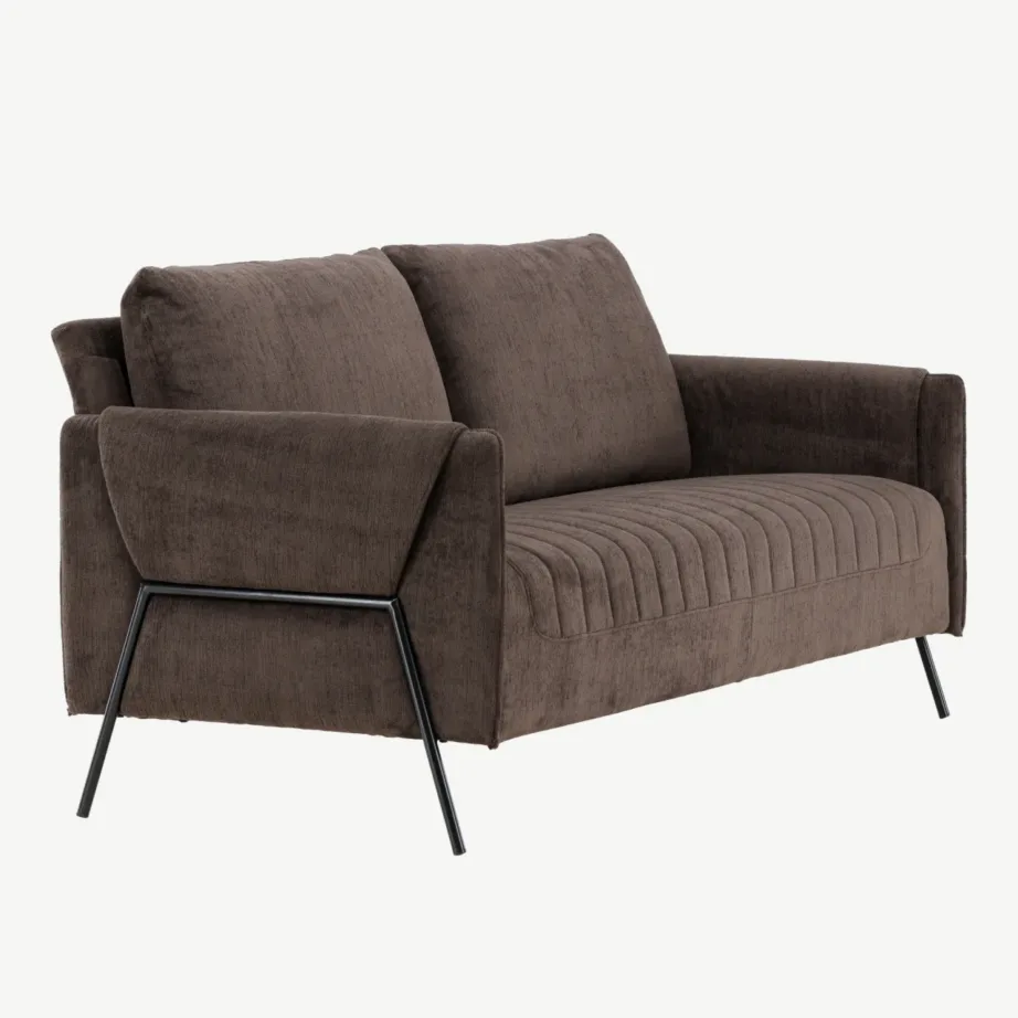 Kaheistmeline pruun diivan musta terasraamiga Indigo kollektsioonist, 61234-103 – 3