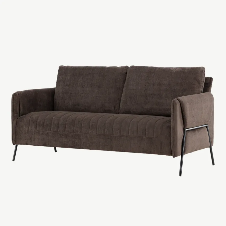 Kaheistmeline pruun diivan musta terasraamiga Indigo kollektsioonist, 61234-103 – 5