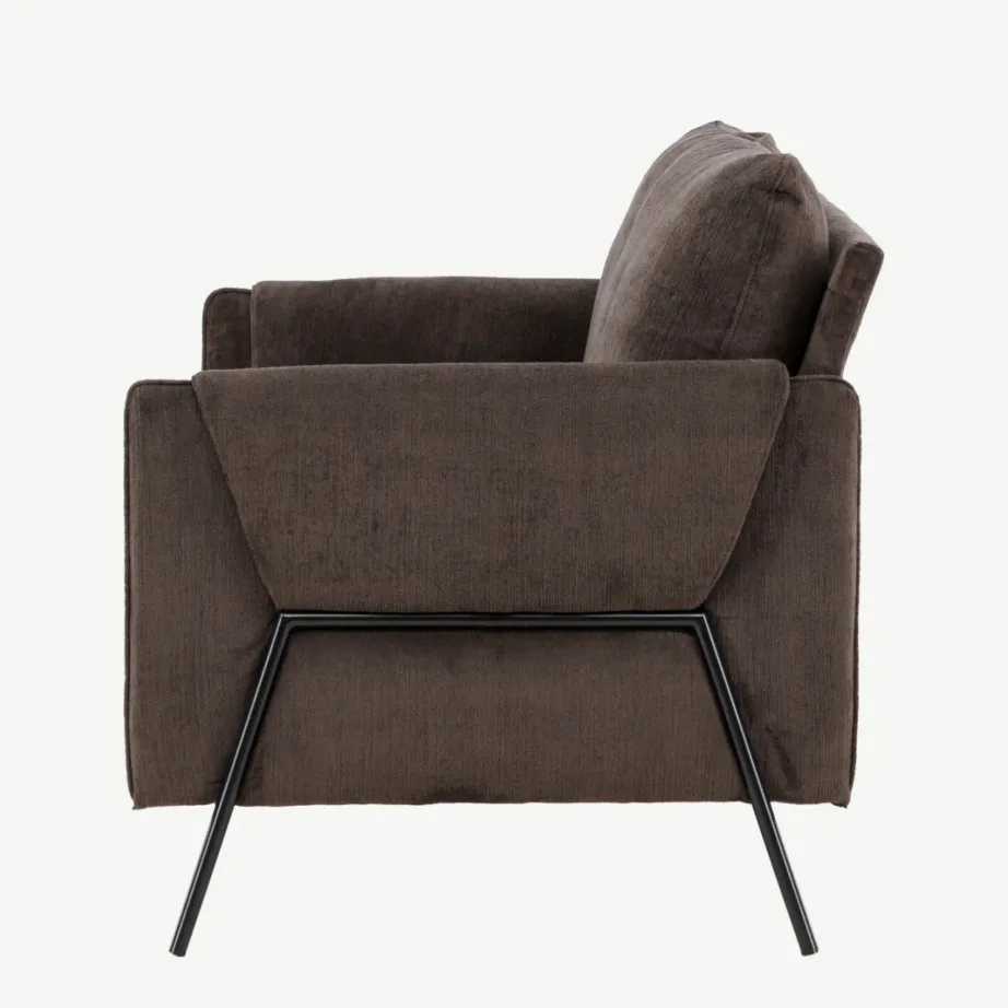 Kaheistmeline pruun diivan musta terasraamiga Indigo kollektsioonist, 61234-103 – 7