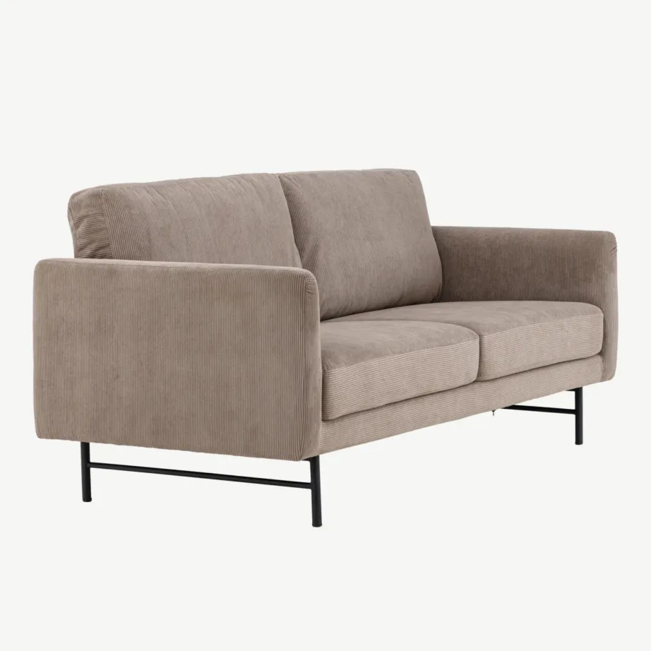 Pruun kolmekohaline diivan Sky mustade terasjalgadega, 61235-100 – 3