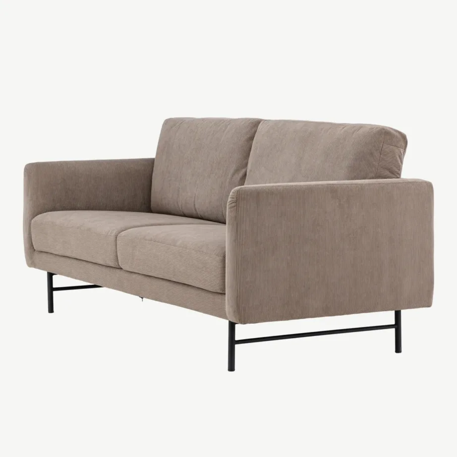 Pruun kolmekohaline diivan Sky mustade terasjalgadega, 61235-100 – 6