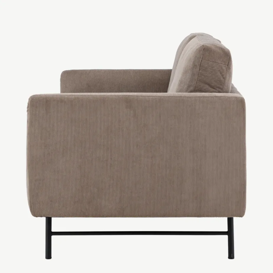 Pruun kolmekohaline diivan Sky mustade terasjalgadega, 61235-100 – 7