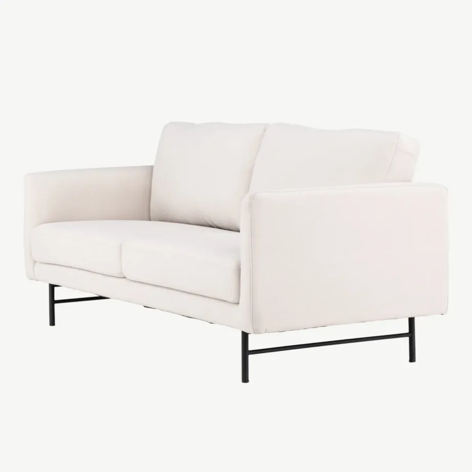 Valge 3-kohaline diivan Sky mustast terasest jalgadel, 61235-101 – 6