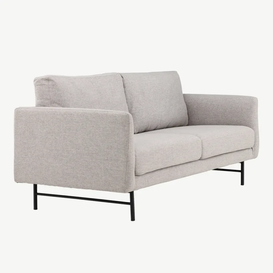 Kolmekohaline Sky diivan, pruun polüester, mustad terasjalad, 61235-103 – 3