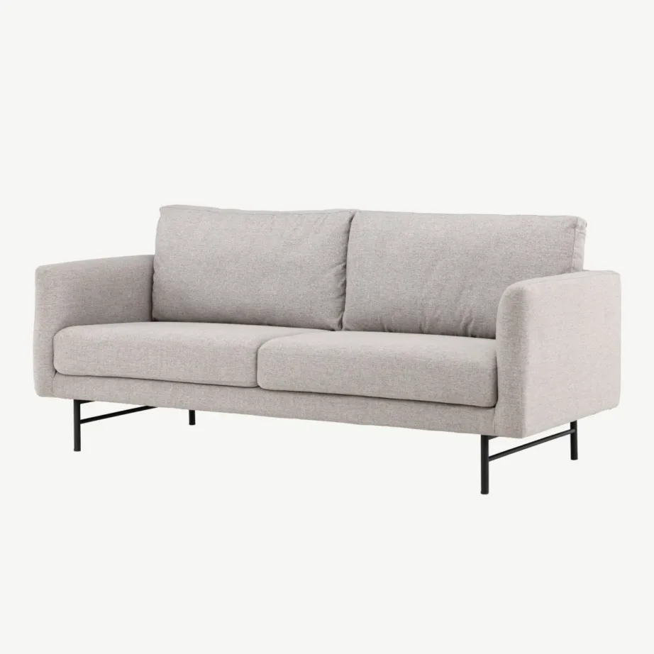 Kolmekohaline Sky diivan, pruun polüester, mustad terasjalad, 61235-103 – 5