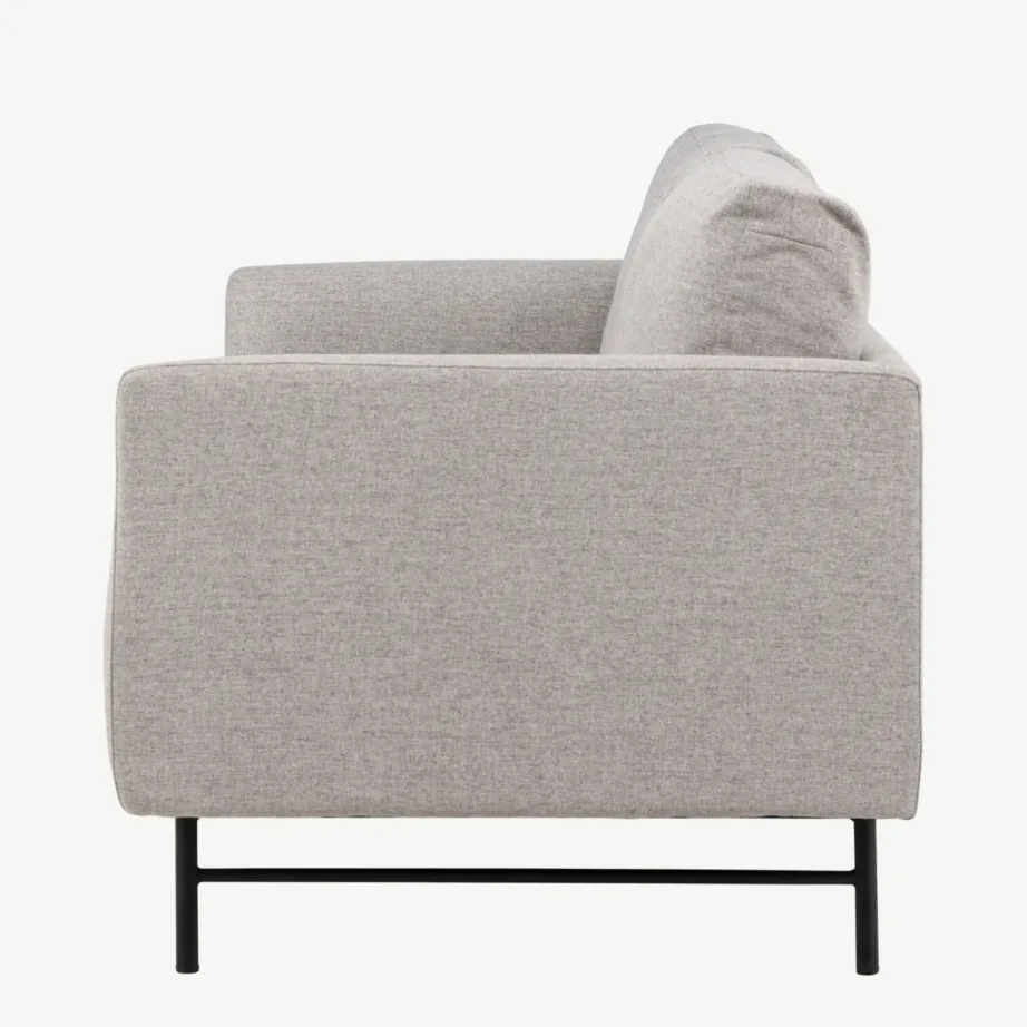 Kolmekohaline Sky diivan, pruun polüester, mustad terasjalad, 61235-103 – 7