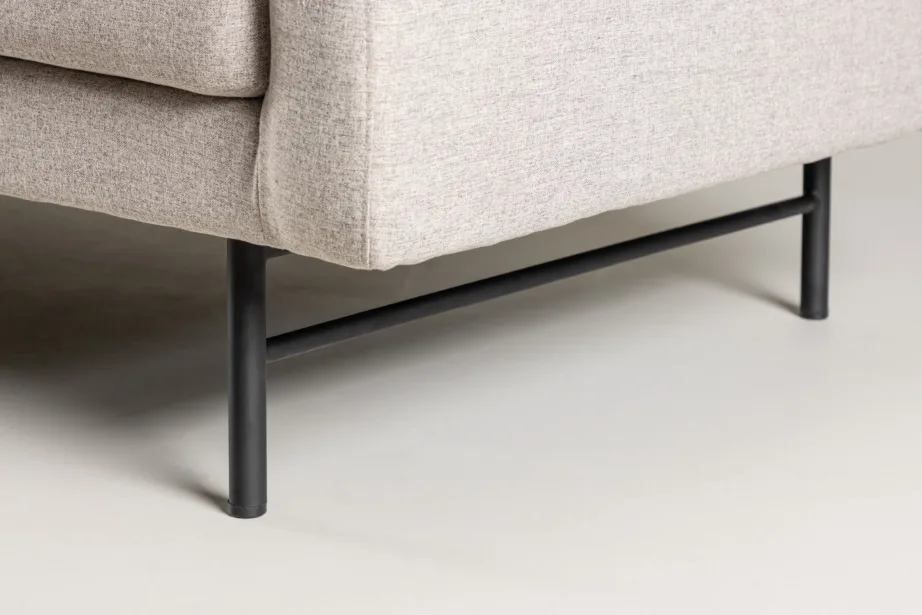 Kolmekohaline Sky diivan, pruun polüester, mustad terasjalad, 61235-103 – 11