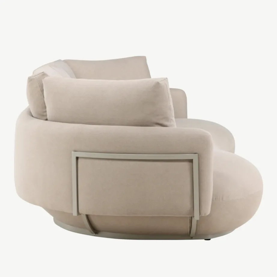 Beež neljakohaline diivan Stellar metallraamiga, 61236-102 – 2