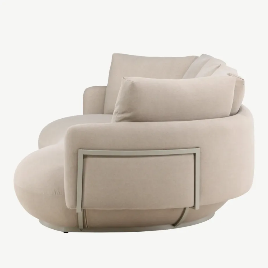 Beež neljakohaline diivan Stellar metallraamiga, 61236-102 – 7