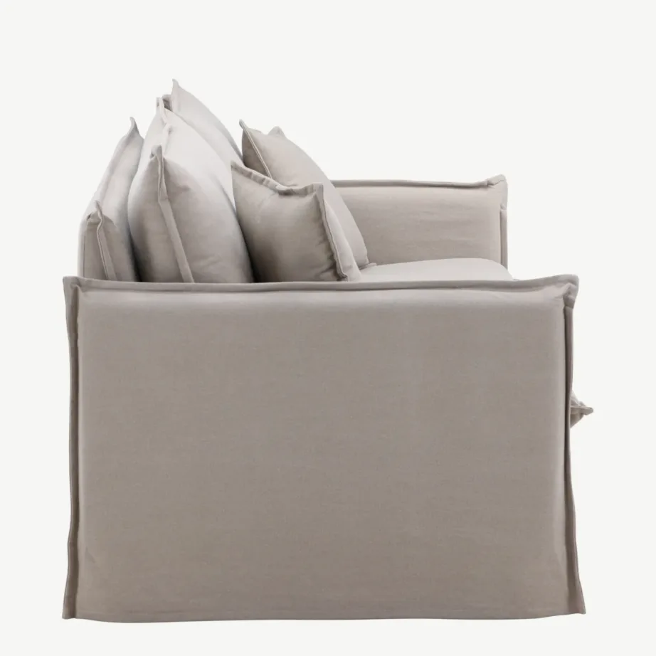 Kolmekohaline pruun linase kattega Nova diivan, 61237-103 – 2