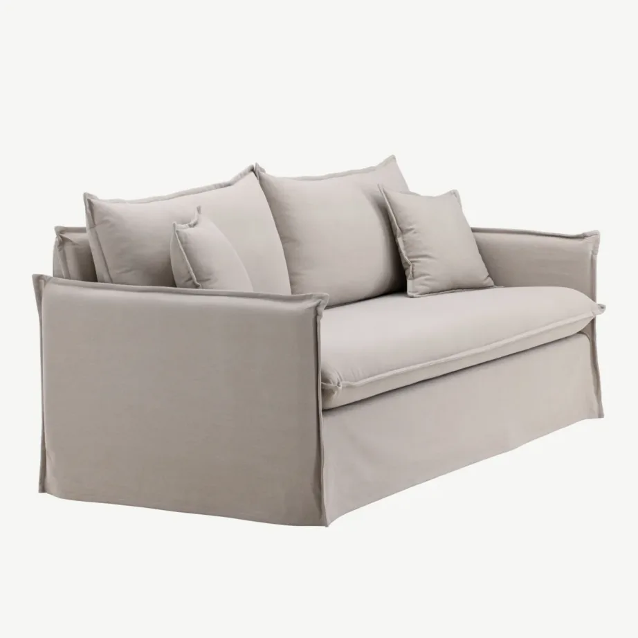 Kolmekohaline pruun linase kattega Nova diivan, 61237-103 – 3