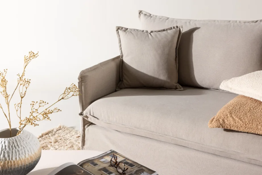 Kolmekohaline pruun linase kattega Nova diivan, 61237-103 – 10