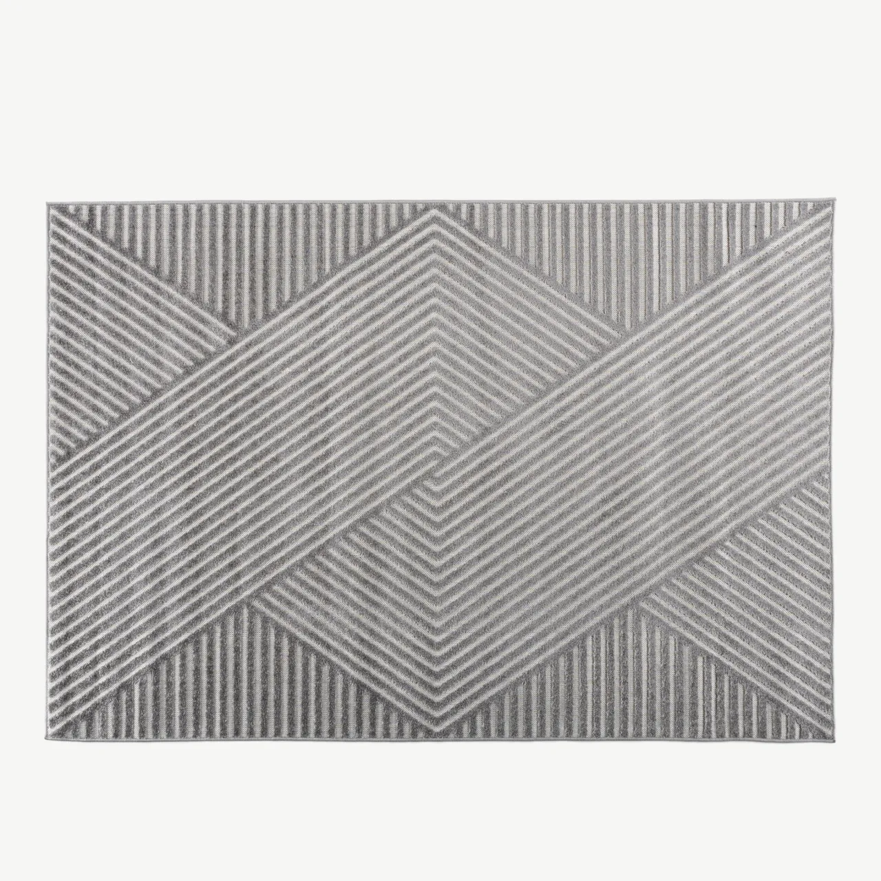 Hall geomeetrilise mustriga elutoa vaip Aron, 230x160 cm, polüpropüleen - 61245-106