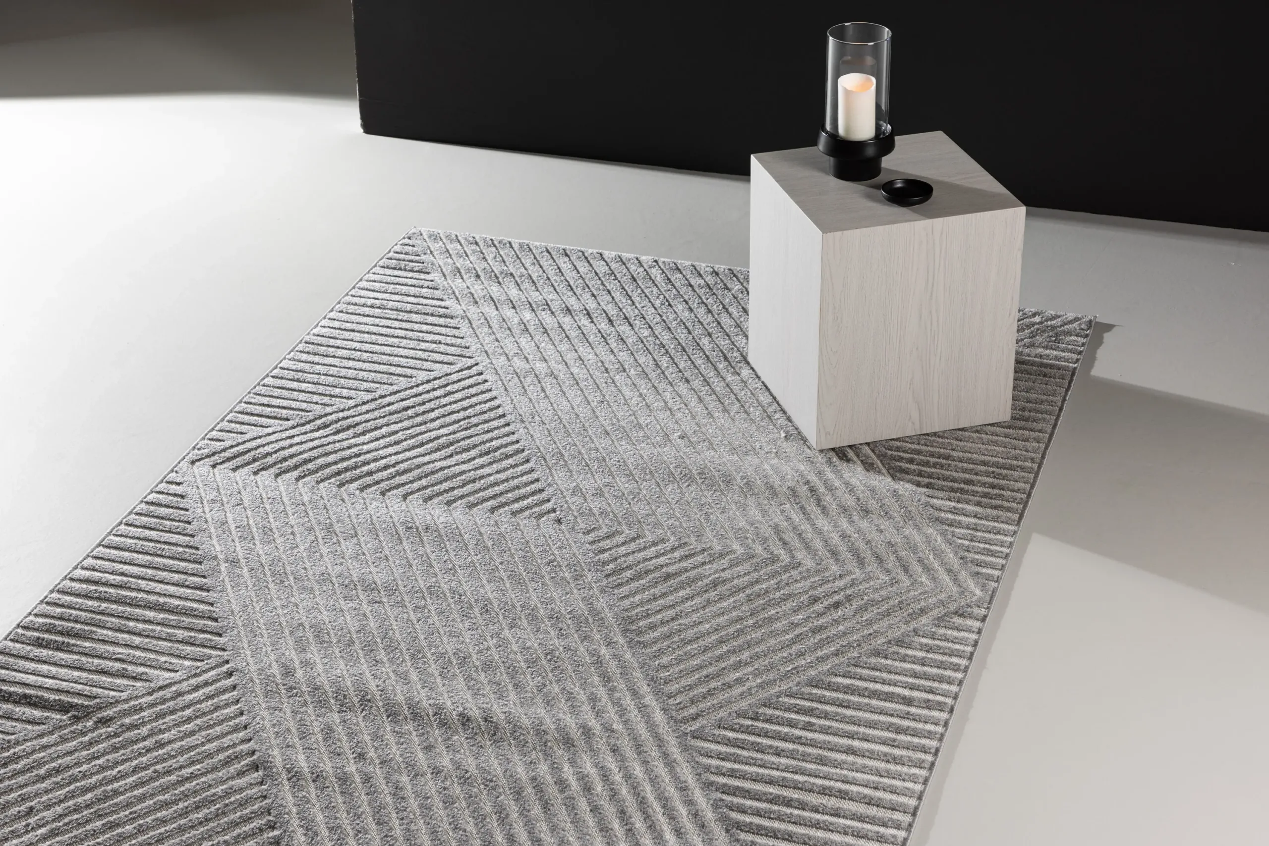 Hall geomeetrilise mustriga elutoa vaip Aron, 230x160 cm, polüpropüleen - 61245-106