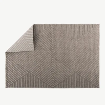 Geomeetrilise mustriga pruun vaip Aron, 340 × 240 cm, polüpropüleen - 61247-103
