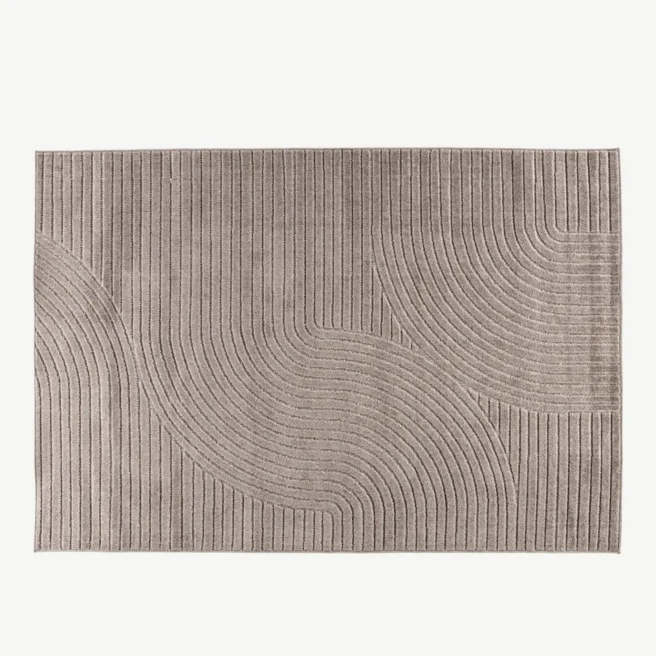 Pruun joonelise mustriga elutoa vaip Vince 230×160 cm, polüpropüleenist, 61248-103 – 2