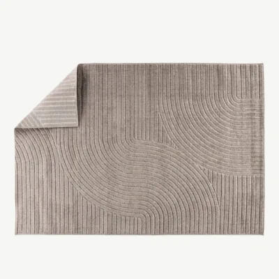 Pruun joonelise mustriga elutoa vaip Vince 230x160 cm, polüpropüleenist - 61248-103