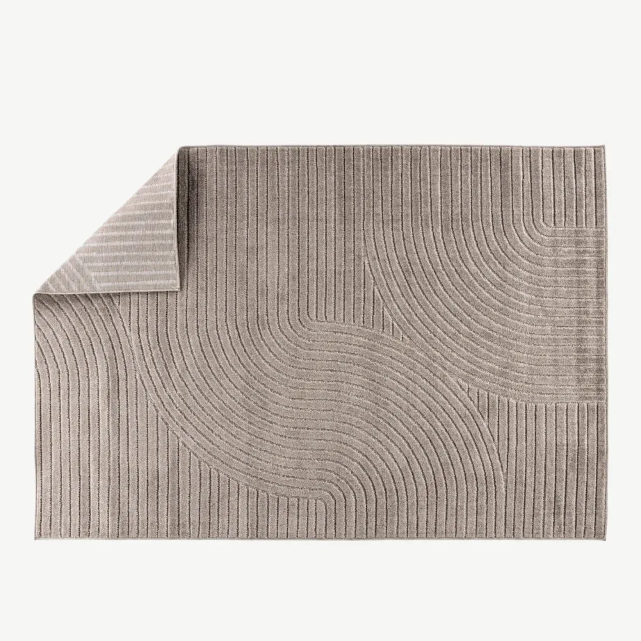 Pruun geomeetrilise mustriga vaip Vince, 290 × 200 cm, polüpropüleenist, 61249-103