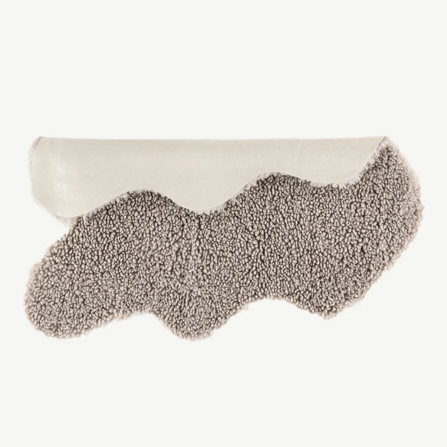 Kunstlambanahast viskekate Katy, helehall, 90 x 60 cm, 61251-106 – 2