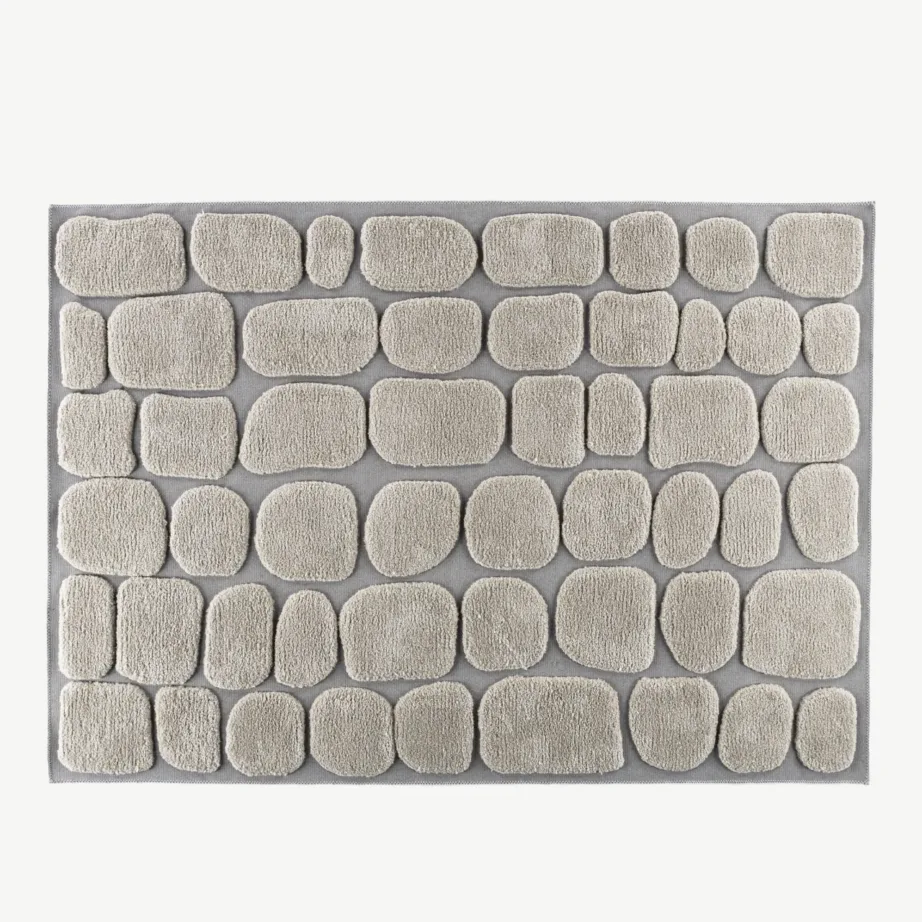 Beež kivimustriga polüestrivaip Octavius 200 × 290 cm, 61527-102 – 2