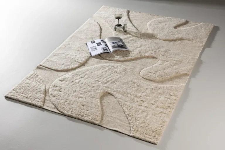 Beež reljeefne villavaip-puuvillavaip Boone, 160 × 230 cm - 61534-102