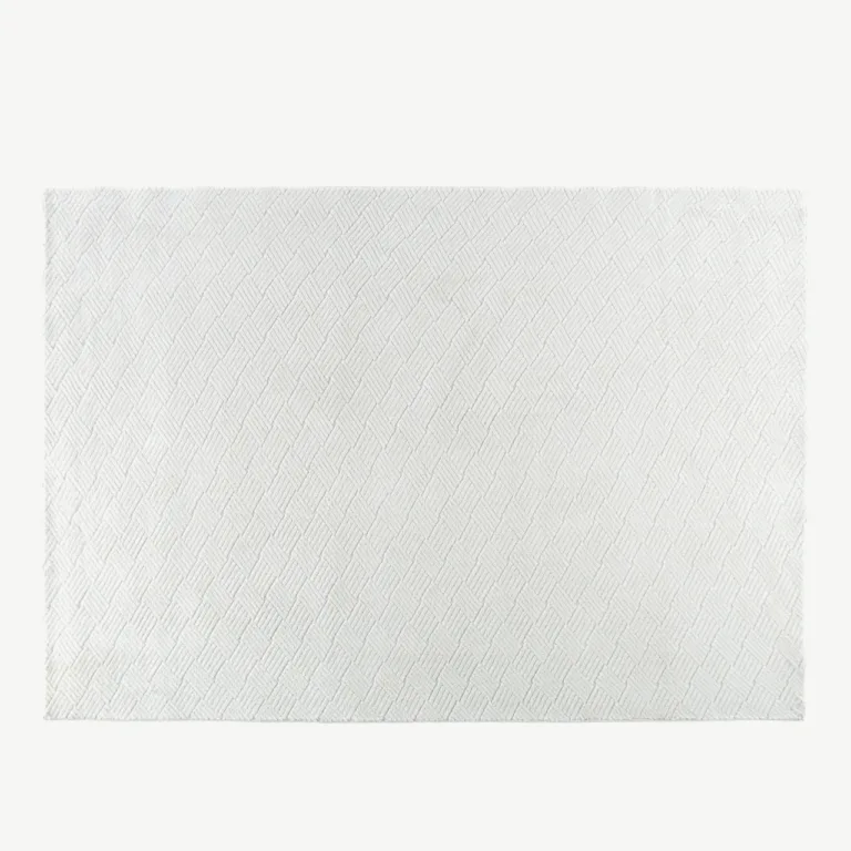 Valge polüestrist vaip Todd, 200 × 290 cm, kaasaegse mustriga - 61537-101