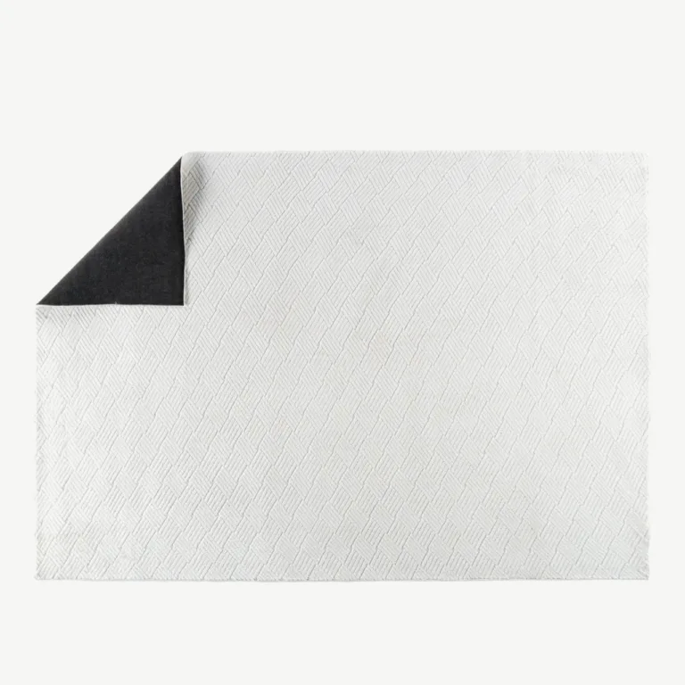 Valge polüestrist vaip Todd, 200 × 290 cm, kaasaegse mustriga - 61537-101