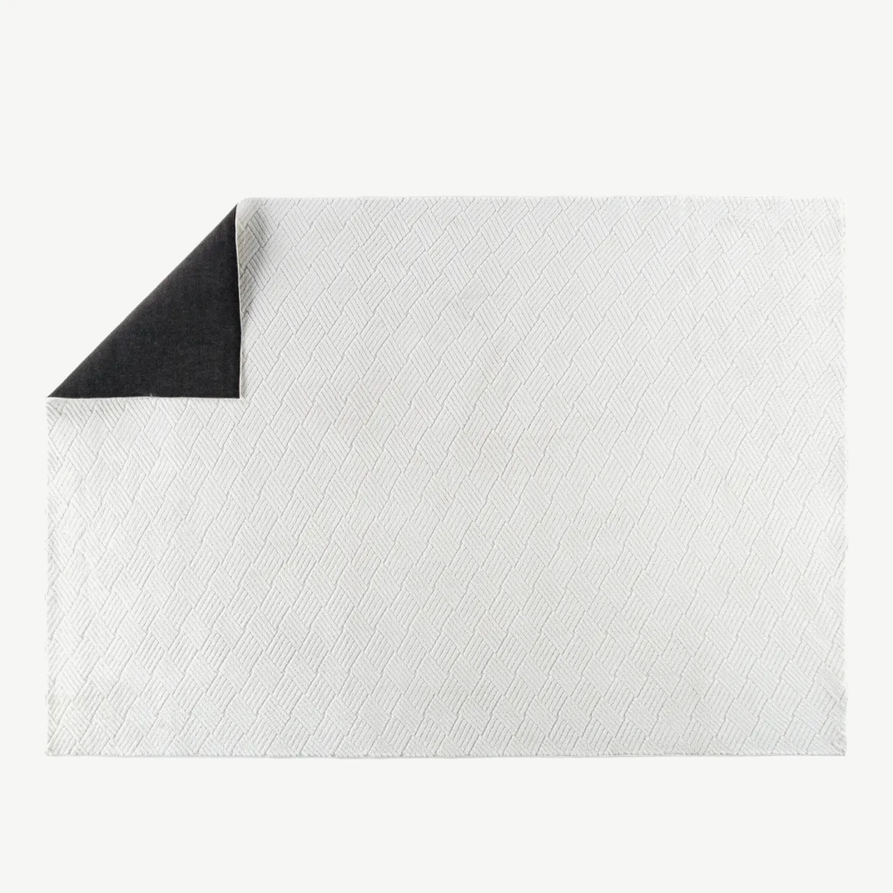 Valge polüestrist vaip Todd, 200 × 290 cm, kaasaegse mustriga - 61537-101