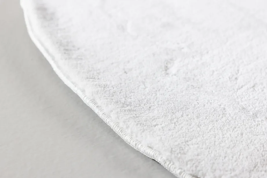 Ümmargune valge polüestervaip Nixie, läbimõõt 200 cm, 61546-101 – 5