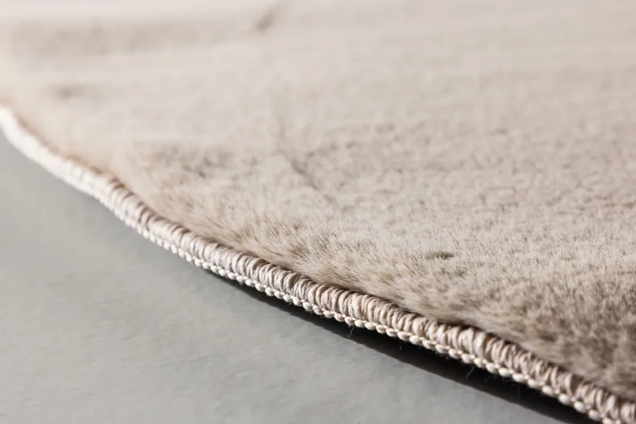 Beež ümmargune vaip Leni, ø200 cm (polüester–puuvill), 61548-102 – 5