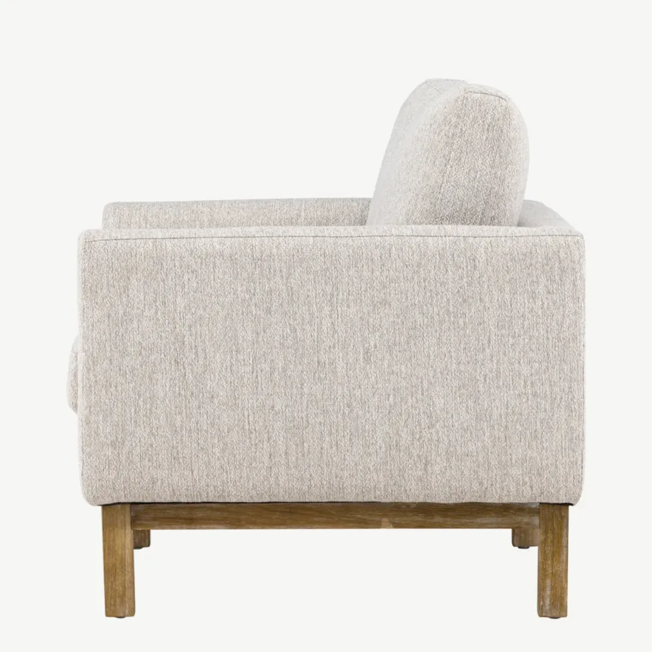 Beeži polüesterkattega tugitool Olympos kummipuidust jalgadel, 61780-102 – 7