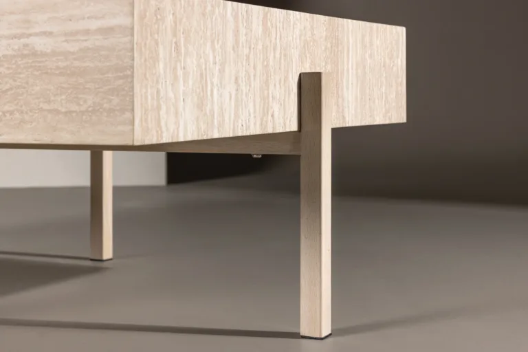 Valge peitsiga MDF-diivanilaud Vadholmen, 126 × 82 cm - 61785-707