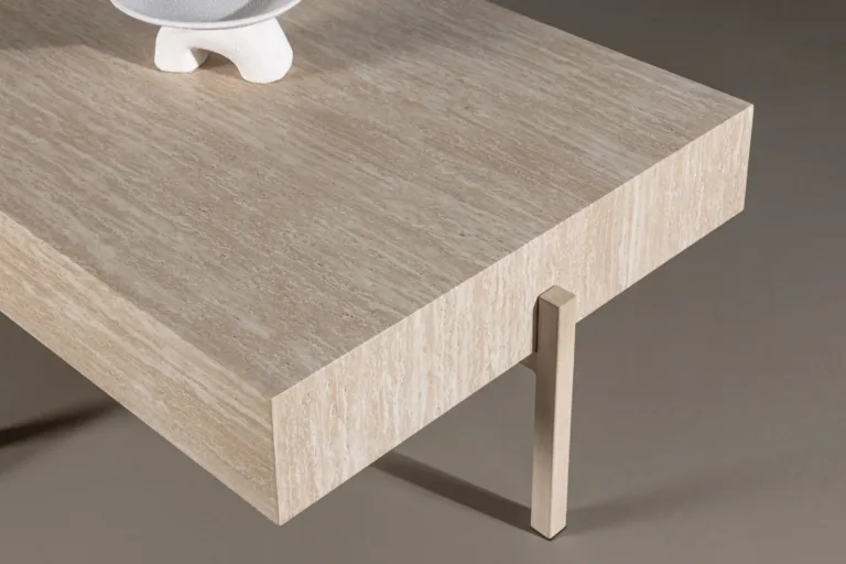 Valge peitsiga MDF-diivanilaud Vadholmen, 126 × 82 cm - 61785-707