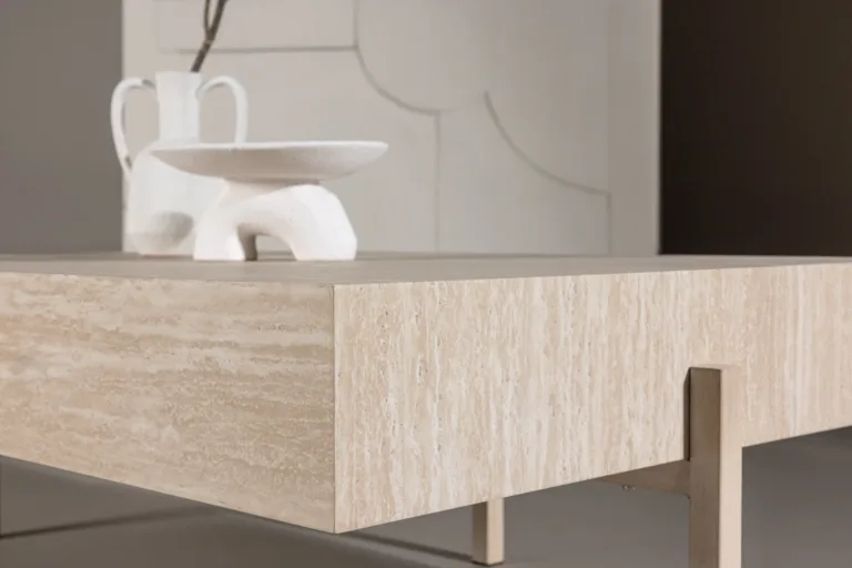Valge peitsiga MDF-diivanilaud Vadholmen, 126 × 82 cm - 61785-707
