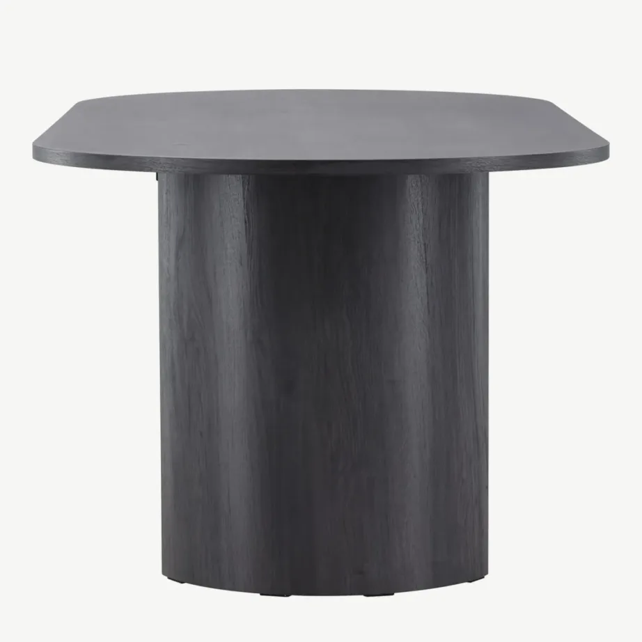 Grundsundi ristkülikukujuline söögilaud, must MDF (220 × 100 cm), 61792-100 – 2