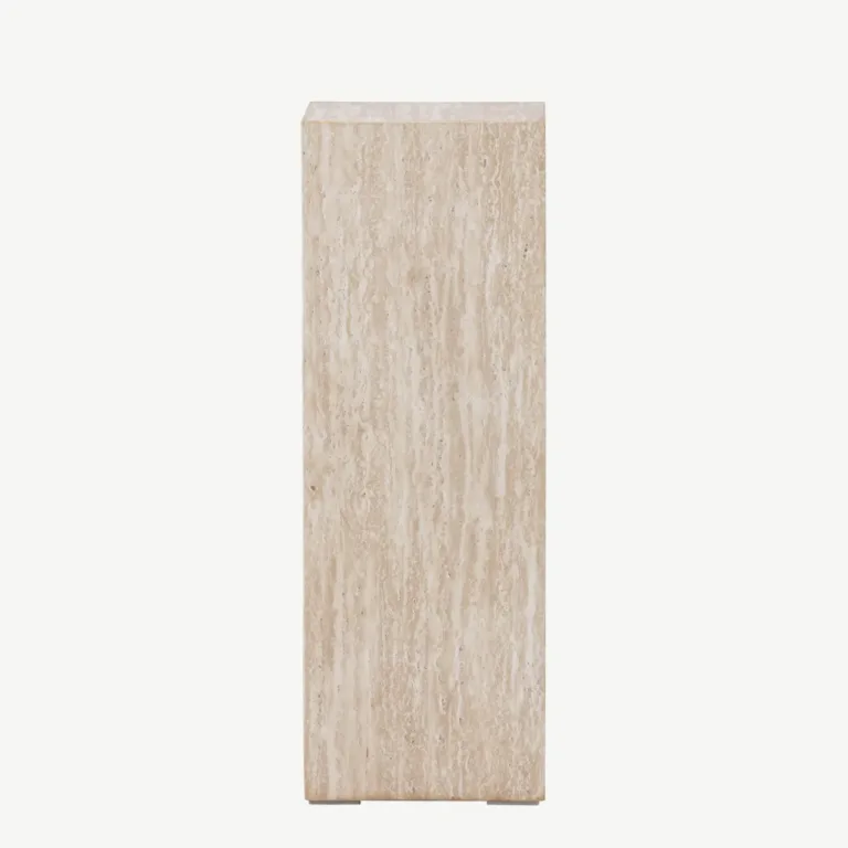 Beež MDF-ist abilauake Ramsvik travertiini imitatsiooniga, 23 × 23 × 65 cm - 61793-707