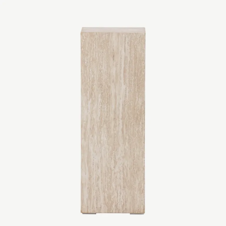 Beež MDF-ist abilauake Ramsvik travertiini imitatsiooniga, 23 × 23 × 65 cm - 61793-707