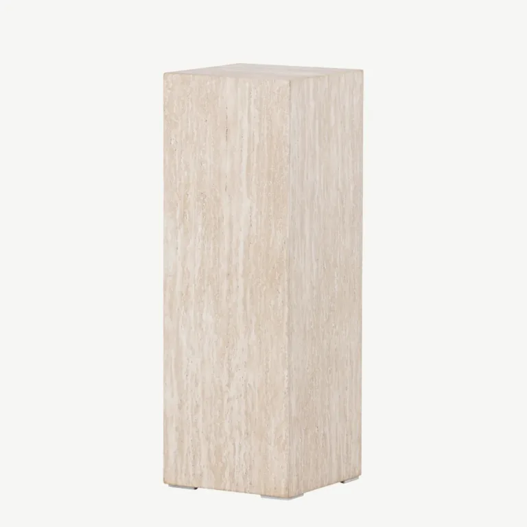 Beež MDF-ist abilauake Ramsvik travertiini imitatsiooniga, 23 × 23 × 65 cm - 61793-707