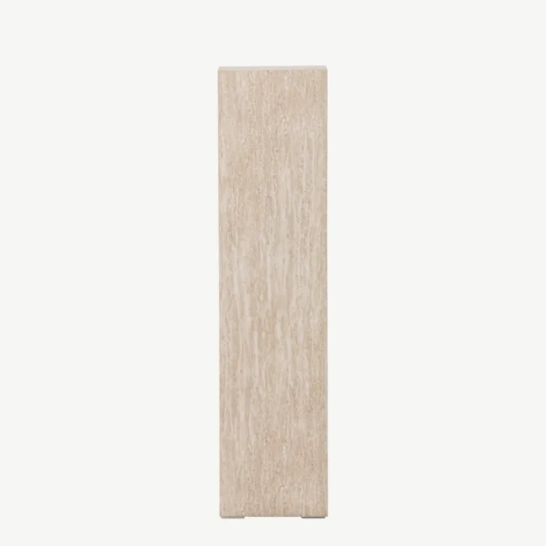 Beež travertiinimustriline MDF-abilaud Ramsvik, 23 × 95 cm, FSC-sertifikaadiga - 61794-707