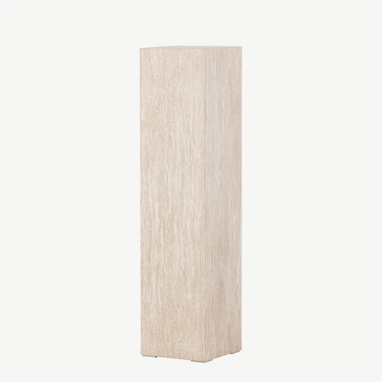 Beež travertiinimustriline MDF-abilaud Ramsvik, 23 × 95 cm, FSC-sertifikaadiga - 61794-707