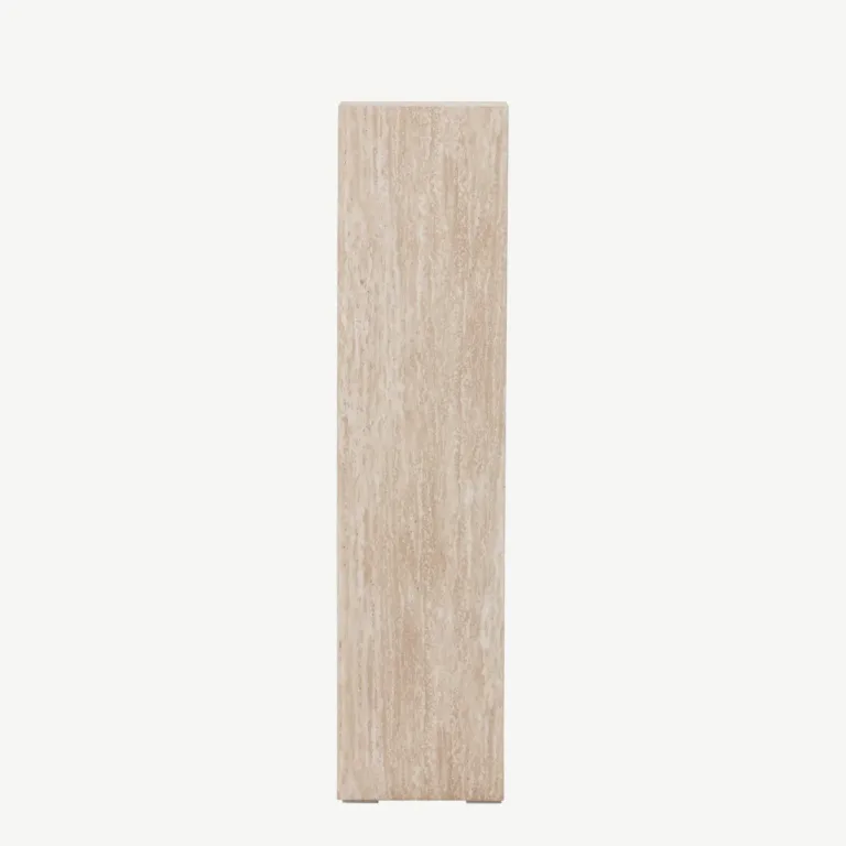 Beež travertiinimustriline MDF-abilaud Ramsvik, 23 × 95 cm, FSC-sertifikaadiga - 61794-707